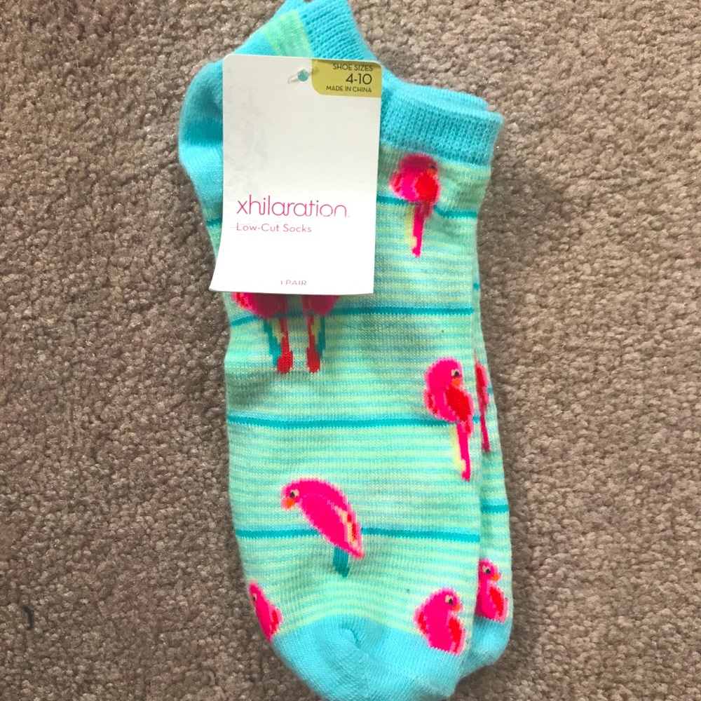 Turquoise low-rise socks